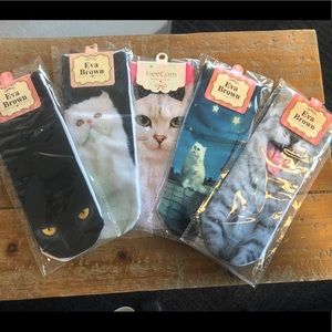 Cat Socks / Set of 5 🐱🐯💜